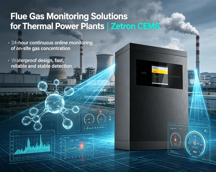 Решенија за следење на димни гасови за термоелектрани | Zetron CEMS од следење на процесот до усогласеност со емисиите на крајот на цевката